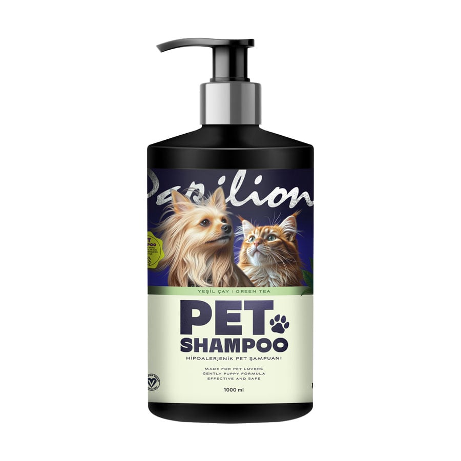 Шампунь-кондиціонер для домашніх тварин Papilion Pet Shampoo Зелений чай, 1 л