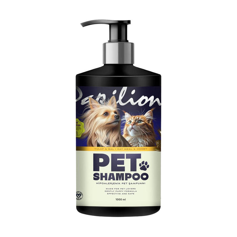 Шампунь-кондиціонер для домашніх тварин Papilion Pet Shampoo Вівсянка та мед, 1 л