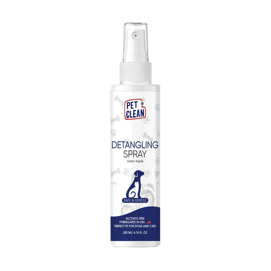 Спрей для домашніх тварин Pet Clean Detangling Spray Green Apple для розплутування ковтунів, 200 мл